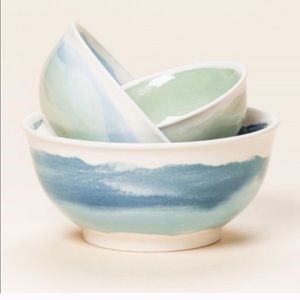 NIB Pepper + Vetiver Nesting Bowls, Set of 3